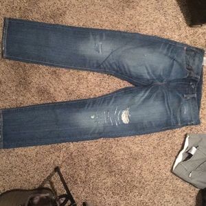 Levi Distressed blue jeans